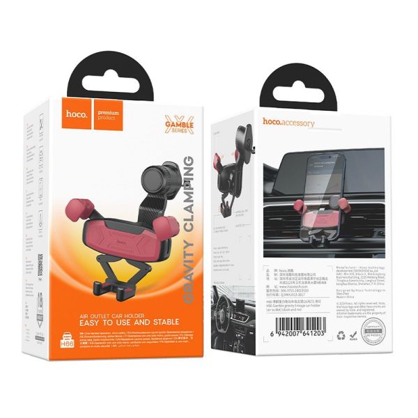 Hoco gravity car holder for air vent H66 black - Image 10