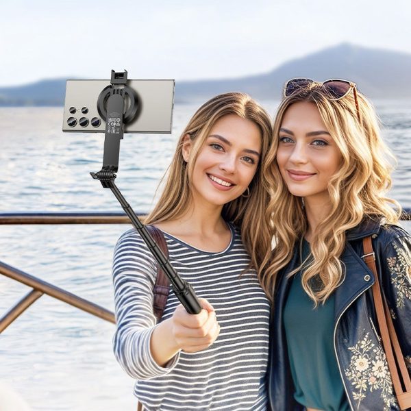 Hoco magnetic selfie stick with wireless remote control tripod K25 black - Image 3