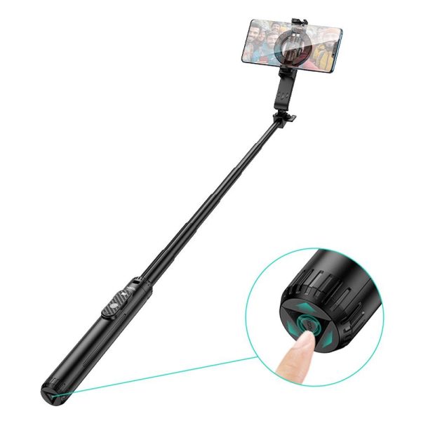 Hoco magnetic selfie stick with wireless remote control tripod K25 black - Image 6