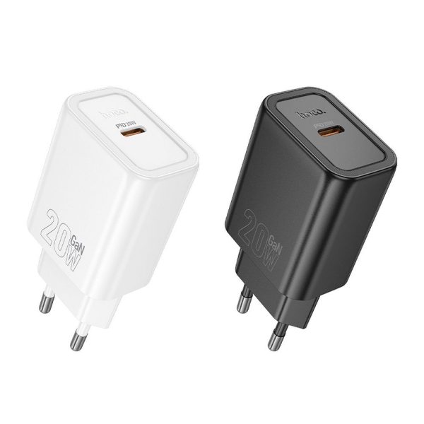 Hoco wall charger Type C PD QC 20W N60 black - Image 3