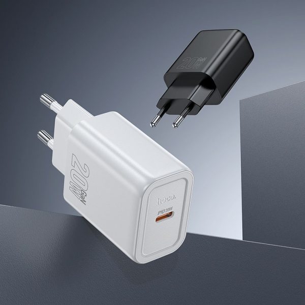 Hoco wall charger Type C PD QC 20W N60 black - Image 4