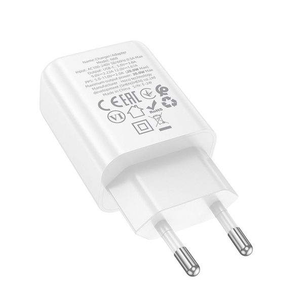 Hoco wall charger Type C PD QC 20W N60 white - Image 2