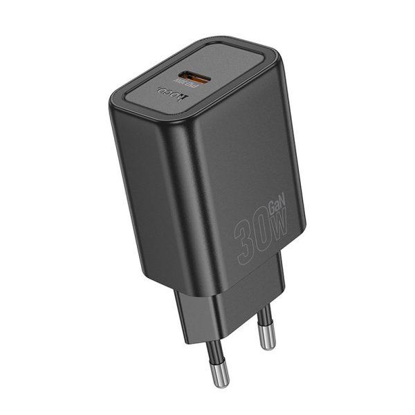 Hoco Wall Charger Type C PD QC 30W N62 Black - Image 2