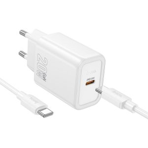 HOCO wall charger Type C + cable Type C to Type C PD QC 20W N60 white