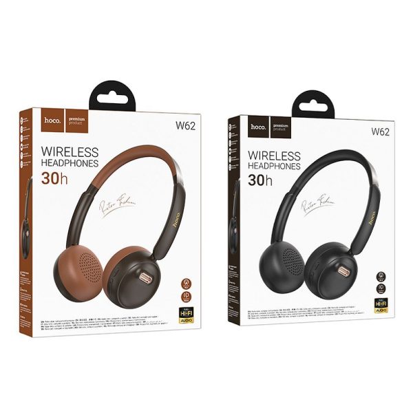 HOCO wire headphones bluetooth W62 Brown - Image 6