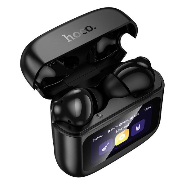 HOCO wireless earphones bluetooth with touch screen TWS EQ14 black - Image 3