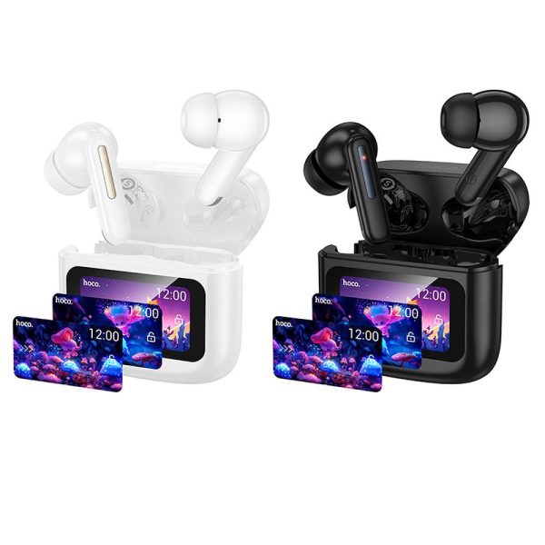 HOCO wireless earphones bluetooth with touch screen TWS EQ14 black - Image 4