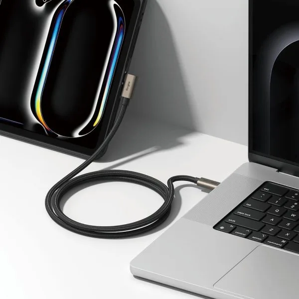 Καλώδιο USB-C Ringke USB 3.2 Gen 2x2 240W 20Gbps 2m 90° Black - Image 5