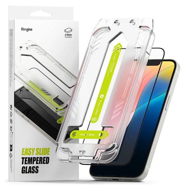 SZKŁO HARTOWANE RINGKE EASY SLIDE 2-PACK IPHONE 13 / 13 PRO / 14 / 16E CLEAR