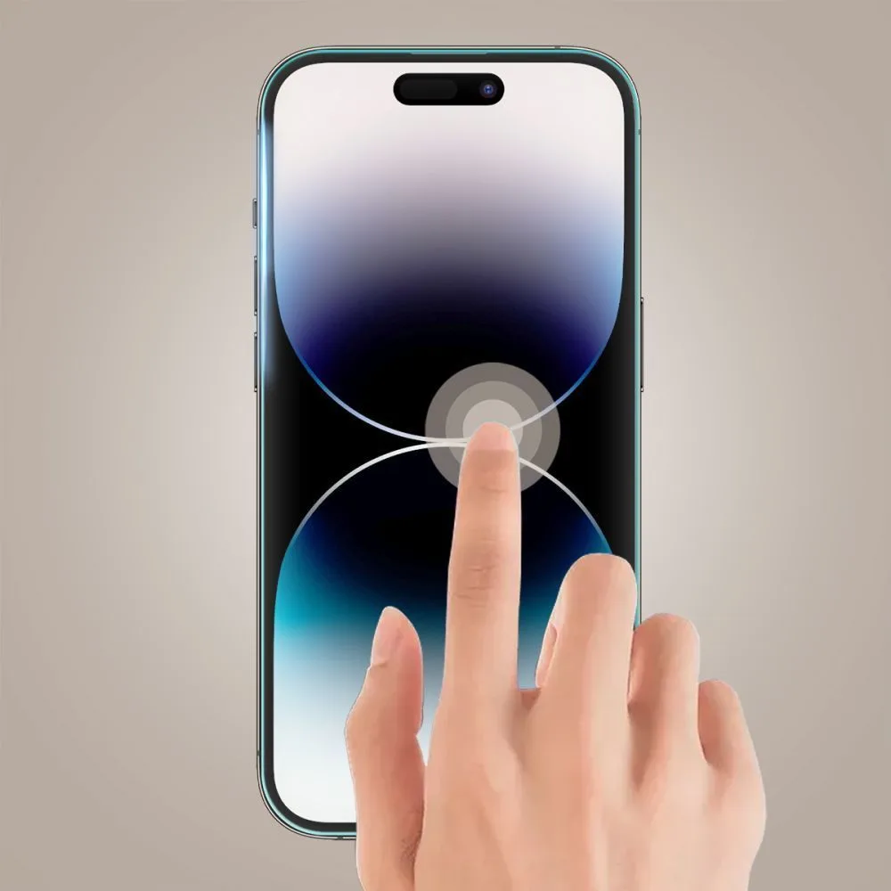 Τζάμι Προστασίας iPhone 13 / 13 Pro / 14 / 16e / 17e Tech-Protect Glass Fit+ 2-Pack Black - Image 3