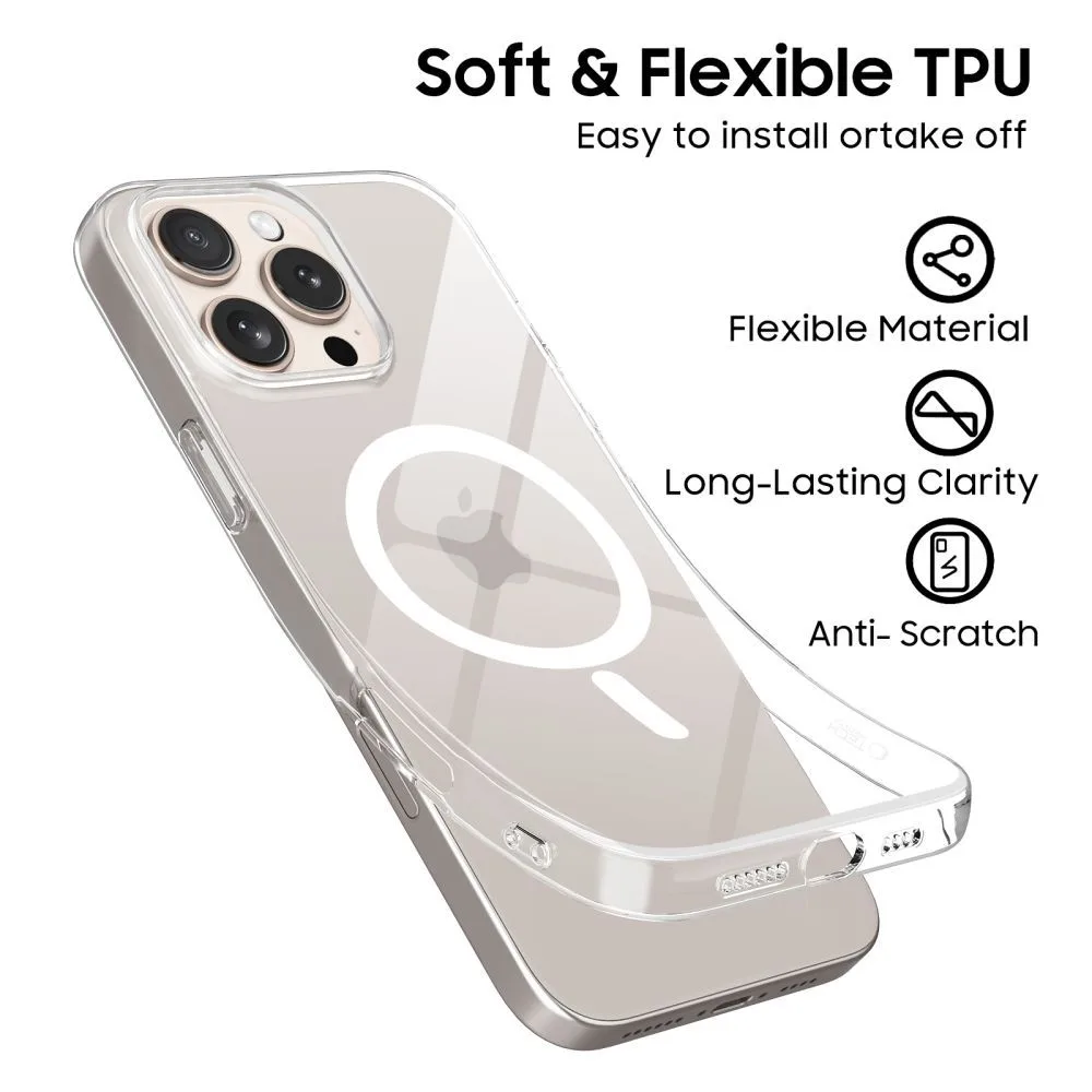 Θήκη iPhone 16e / 17e Tech-Protect FlexAir MagSafe Clear - Image 2