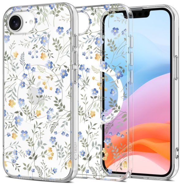 TECH-PROTECT FLEXAIR MAGSAFE IPHONE 16E SPRING FLOWERS