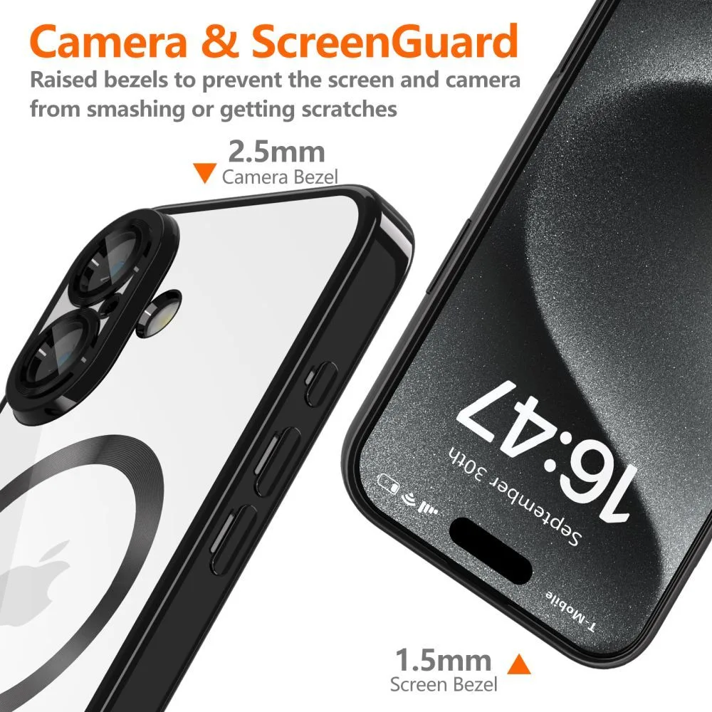 Θήκη iPhone 16e / 17e Tech-Protect MagFlex MagSafe Shiny Black - Image 3
