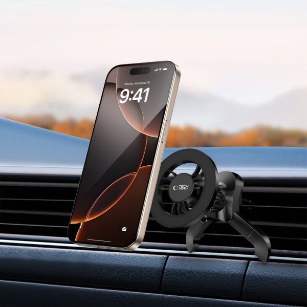 TECH-PROTECT N56 MAGNETIC MAGSAFE STABLE VENT CAR MOUNT BLACK - Image 8