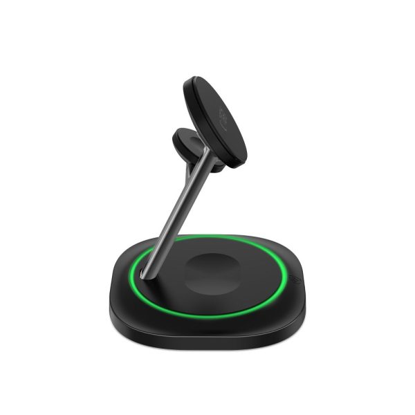 TECH-PROTECT QI15W-A46 3IN1 MAGNETIC MAGSAFE WIRELESS CHARGER BLACK - Image 5