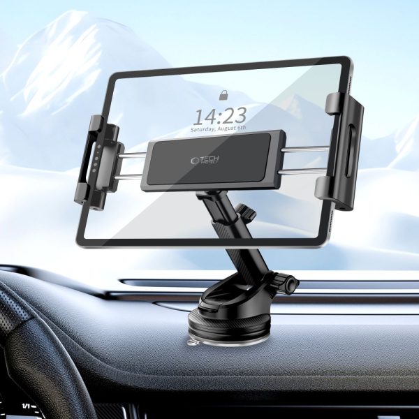 TECH-PROTECT V4 UNIVERSAL WINDSHIELD & DASHBOARD CAR MOUNT FOR TABLET BLACK - Image 4