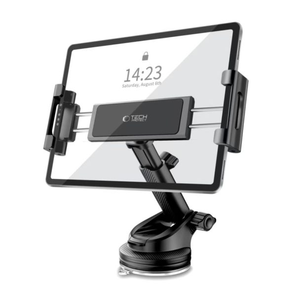 TECH-PROTECT V4 UNIVERSAL WINDSHIELD & DASHBOARD CAR MOUNT FOR TABLET BLACK - Image 8