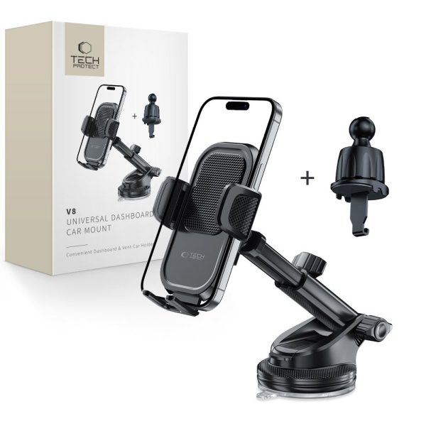 TECH-PROTECT V8 UNIVERSAL DASHBOARD & VENT CAR MOUNT BLACK