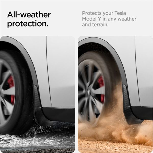 Spigen Tesla Mud Flaps black - Tesla Model Y (ACP04512) - Image 4