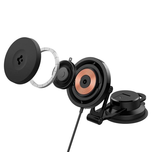 Spigen OneTap Pro 3 Cryomax MagSafe Car Wireless Charger (Dashboard) black (ACP07405) - Image 14