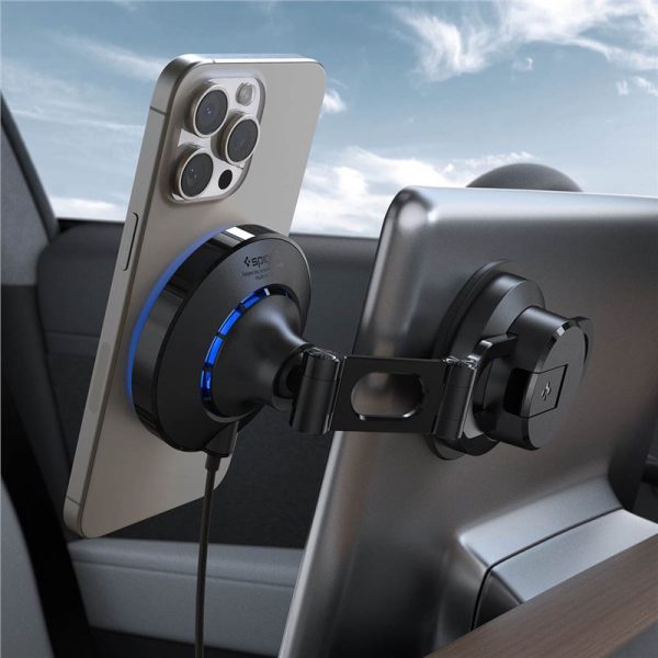 Spigen OneTap Pro 3 Cryomax MagSafe Car Wireless Charger (Dashboard) black (ACP07405) - Image 16