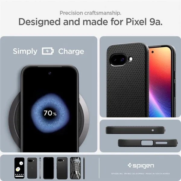 Θήκη Google Pixel 9A Spigen Liquid Air Matte Black (ACS09039) - Image 9