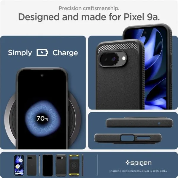 Θήκη Google Pixel 9a Spigen Rugged Armor MagSafe Matte Black (ACS09041) - Image 7