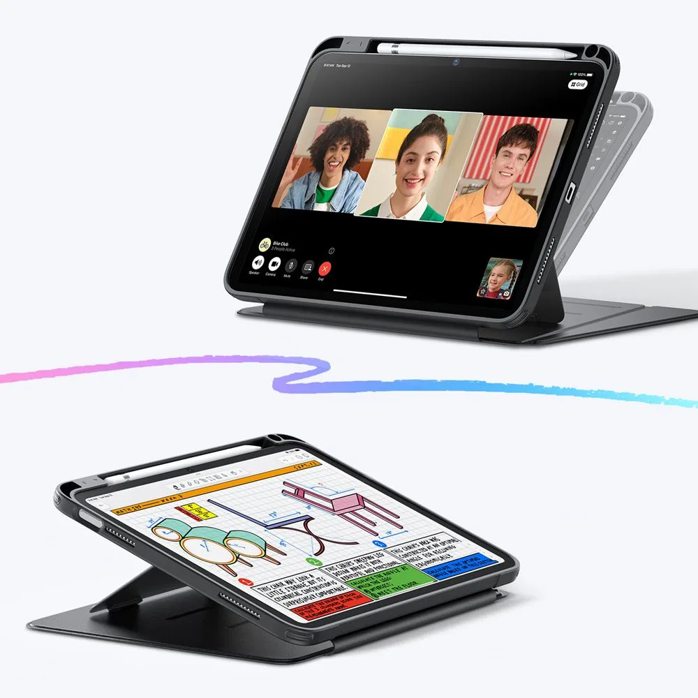 Θήκη iPad 10.9 10th Gen / iPad 11 2025 ESR Flip Hybrid Black - Image 3