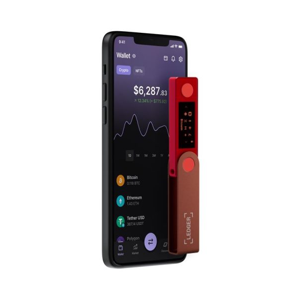 Ledger Nano X Ruby Red Crypto Hardware Wallet (LEDGERNANOXRR) - Image 6