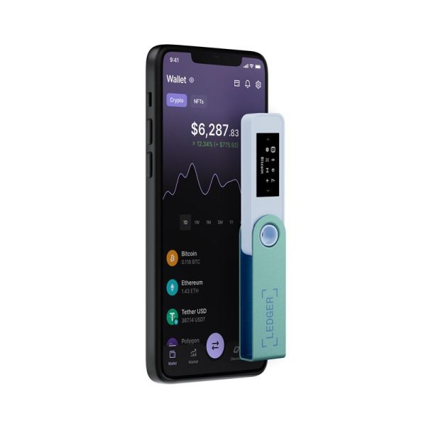 Ledger Nano S Plus Pastel Green Crypto Hardware Wallet (LEDGERSPLUSPG) - Image 6