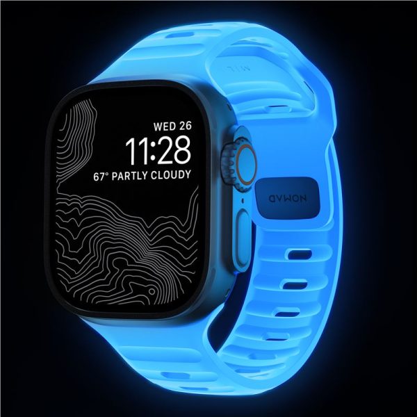 Nomad Sport Strap Ice Blue Glow - Apple Watch 49mm/46mm/45mm/44mm (NM01123385) - Image 9