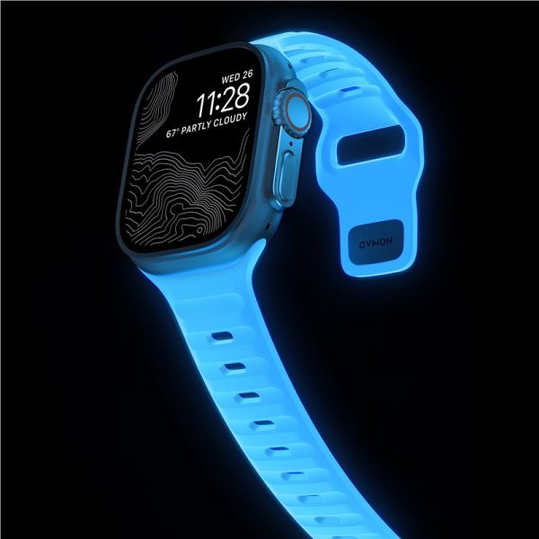 Nomad Sport Strap Ice Blue Glow - Apple Watch 49mm/46mm/45mm/44mm (NM01123385) - Image 11