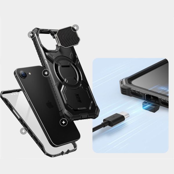 SUPCASE IBLSN ARMORBOX MAG MAGSAFE-APPLE IPHONE16e BLACK - Image 4