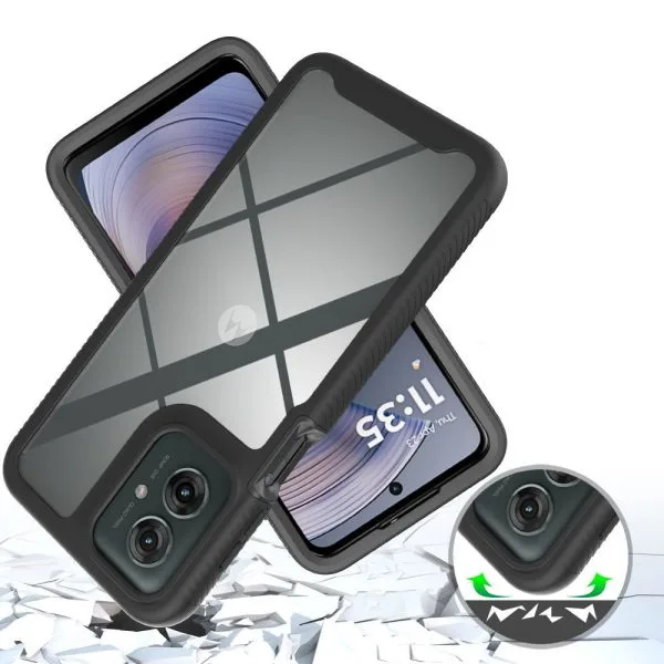 Θήκη Tech-Protect Defense 360° για Motorola Moto G15 / G17 / G05 / E15 - Black - Image 4