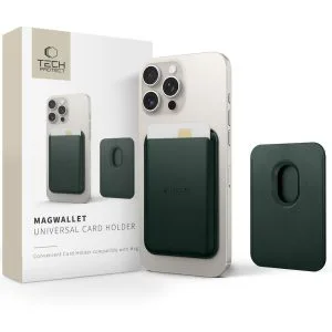 Μαγνητική Θήκη Καρτών MagSafe Tech-Protect CH01 MagWallet Khaki