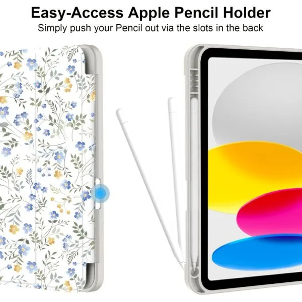 Θήκη Tech-Protect Smart Case Pen Spring Flowers-Apple iPad 10/11 Gen. - Image 4