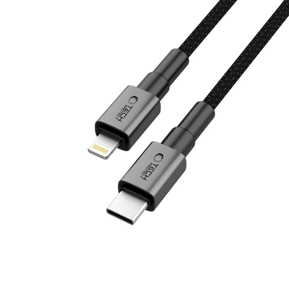 Καλώδιο USB-C σε Lightning Tech-Protect UltraBoost DNA PD 27W 25cm Iron Grey - Image 3