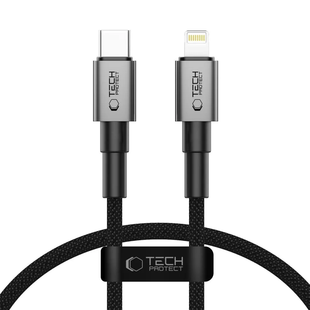 Καλώδιο USB-C σε Lightning Tech-Protect UltraBoost DNA PD 27W 25cm Iron Grey