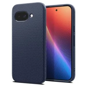 Θήκη Spigen Liquid Air Navy Blue για Google Pixel 9a με Γεωμετρικό Σχέδιο