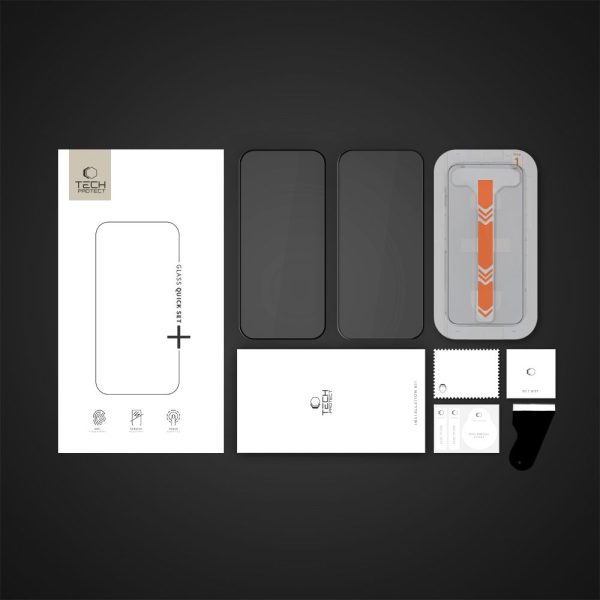 TECH-PROTECT QUICK SET+ 2-PACK IPHONE 15 / 16 BLACK - Image 6