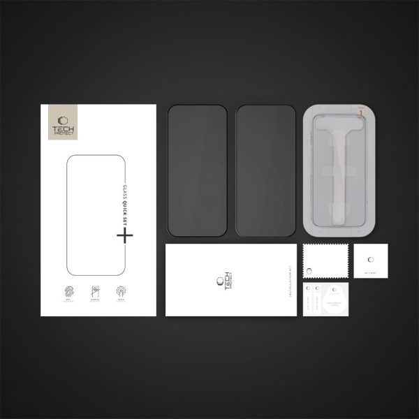 TECH-PROTECT QUICK SET+ 2-PACK IPHONE 16 PRO BLACK - Image 6