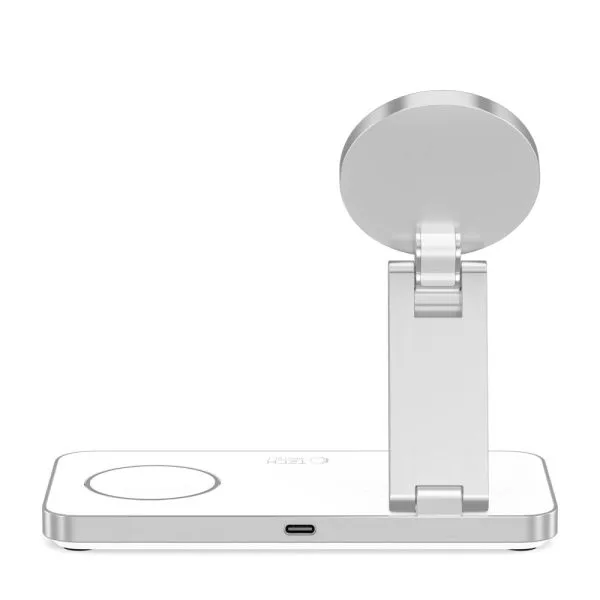 TECH-PROTECT QI15W-A47 3IN1 MAGNETIC MAGSAFE WIRELESS CHARGER WHITE - Image 6