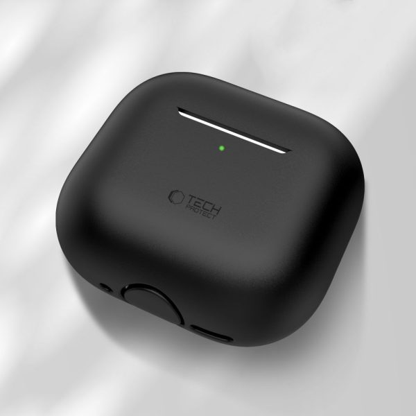 TECH-PROTECT SILICONE APPLE AIRPODS 4 BLACK - Image 2