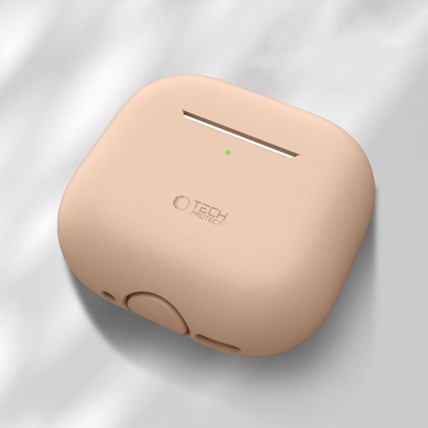 TECH-PROTECT SILICONE APPLE AIRPODS 4 CAFE LATTE - Image 2