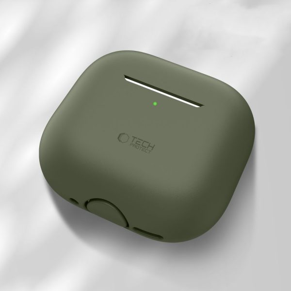 TECH-PROTECT SILICONE APPLE AIRPODS 4 OLIVE GREEN - Image 2