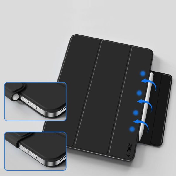 TECH-PROTECT SMARTCASE MAGNETIC IPAD AIR 13” 1 / 2 / 2024-2025 BLACK - Image 6