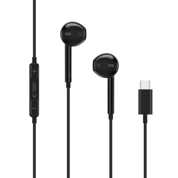 TECH-PROTECT ULTRABOOST TYPE-C EARPHONE CORE BLACK - Image 3