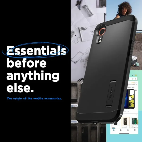 Spigen Tough Armor Black-Samsung Galaxy XCover7 Pro (ACS09332) - Image 7
