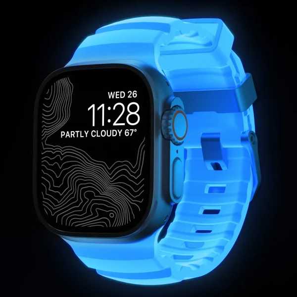 Nomad Rocky Point Band natural icy blue glow-Apple Watch 46/49mm (NM014452858) - Image 9