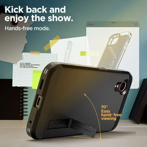 Spigen Tough Armor Black-Samsung Galaxy XCover7 Pro (ACS09332) - Image 4